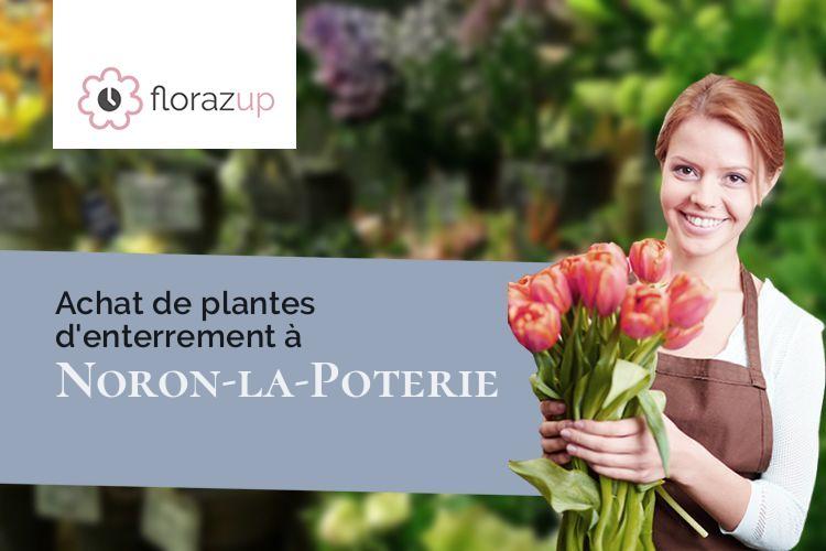 couronnes florales pour un deuil à Noron-la-Poterie (Calvados/14490)