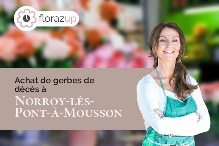 compositions de fleurs pour un enterrement à Norroy-lès-Pont-à-Mousson (Meurthe-et-Moselle/54700)