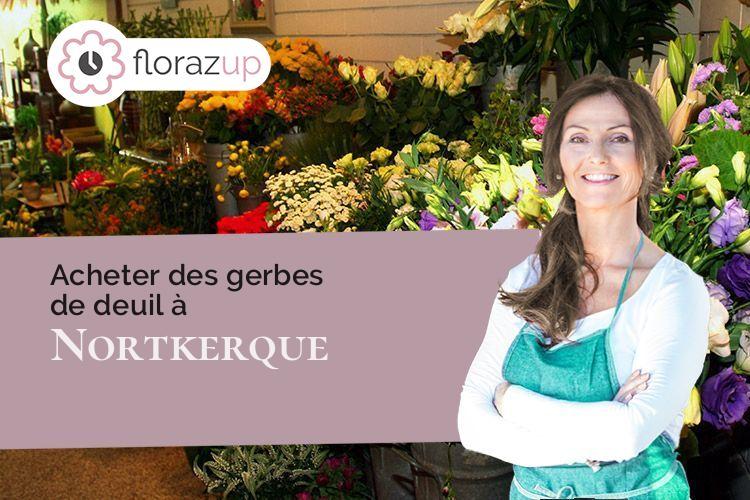 bouquets de fleurs pour un décès à Nortkerque (Pas-de-Calais/62370)