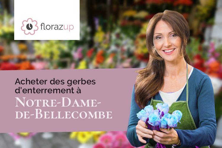 créations florales pour des funérailles à Notre-Dame-de-Bellecombe (Savoie/73590)