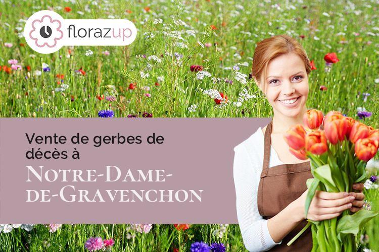 croix de fleurs pour des obsèques à Notre-Dame-de-Gravenchon (Seine-Maritime/76330)