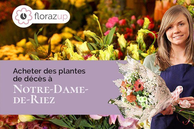 gerbes de fleurs pour un enterrement à Notre-Dame-de-Riez (Vendée/85270)