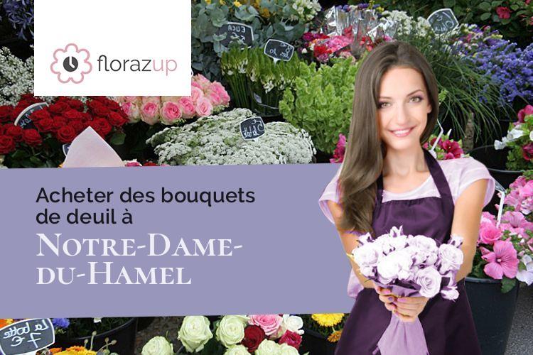 compositions de fleurs pour un deuil à Notre-Dame-du-Hamel (Eure/27390)
