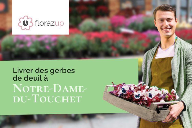 créations de fleurs pour des funérailles à Notre-Dame-du-Touchet (Manche/50140)
