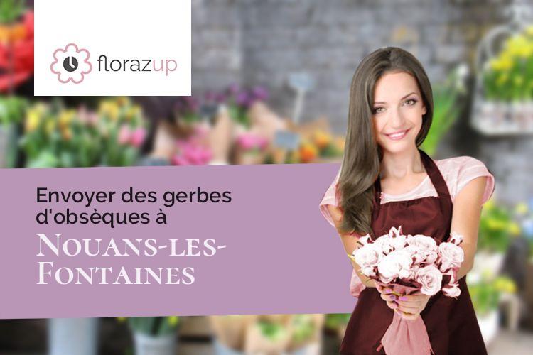 couronnes florales pour des funérailles à Nouans-les-Fontaines (Indre-et-Loire/37460)