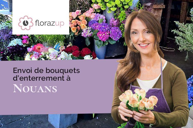 créations de fleurs pour un décès à Nouans (Sarthe/72260)