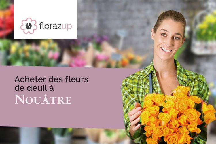 compositions florales pour un deuil à Nouâtre (Indre-et-Loire/37800)