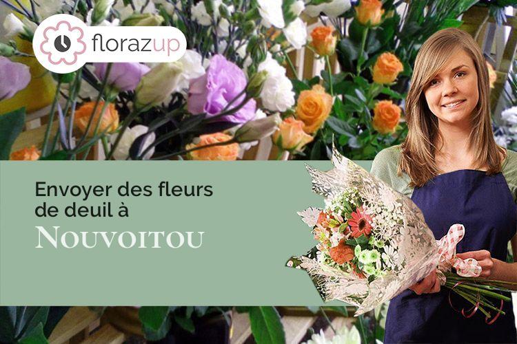 compositions florales pour des funérailles à Nouvoitou (Ille-et-Vilaine/35410)