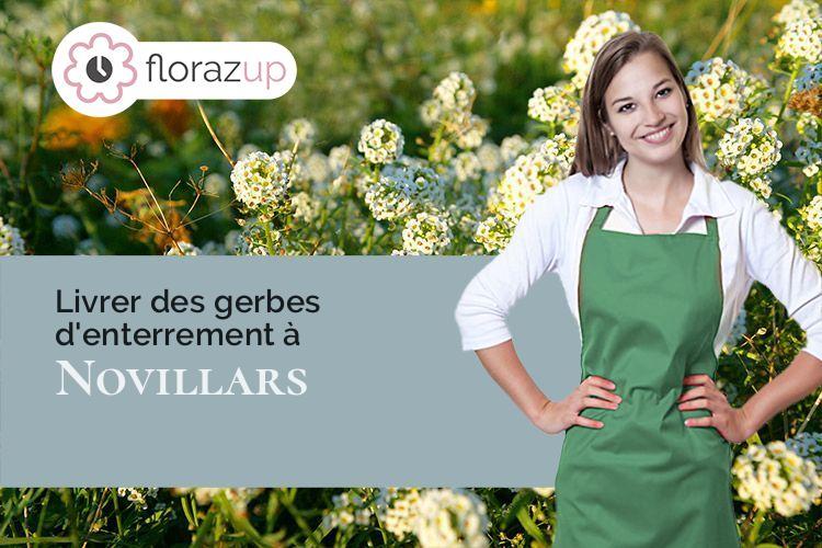 couronnes de fleurs pour une crémation à Novillars (Doubs/25220)