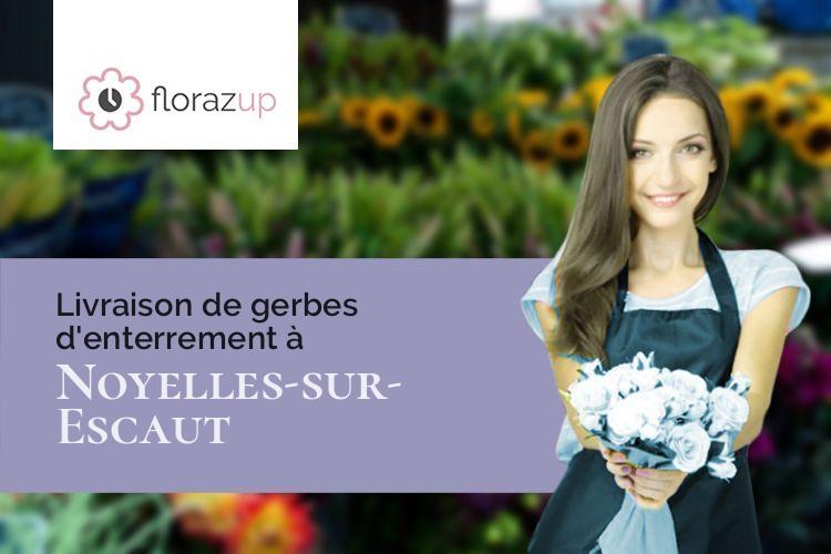 compositions florales pour un enterrement à Noyelles-sur-Escaut (Nord/59159)