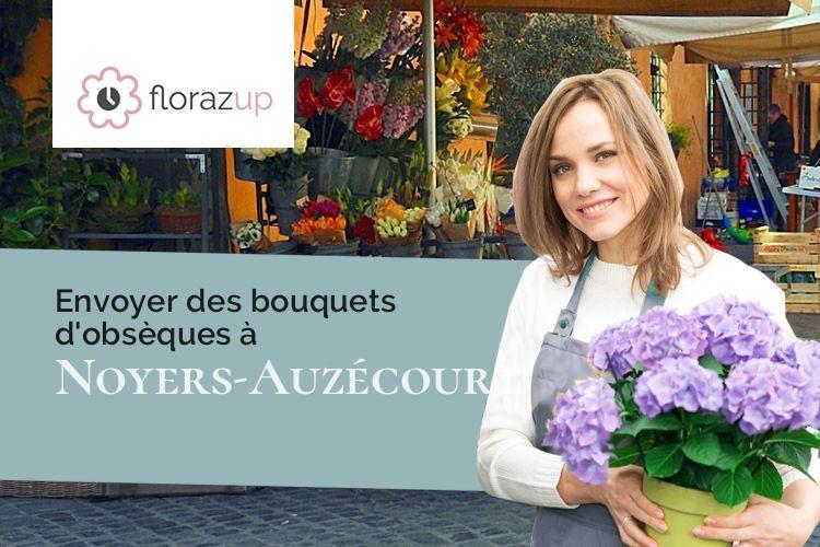 coeurs de fleurs pour des funérailles à Noyers-Auzécourt (Meuse/55800)