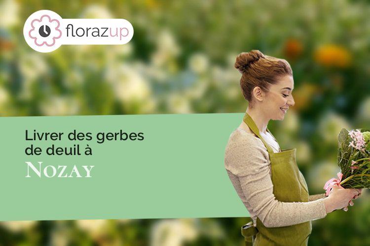 gerbes de fleurs pour un enterrement à Nozay (Loire-Atlantique/44170)
