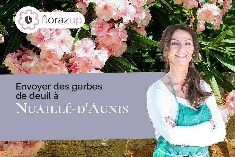 créations florales pour un enterrement à Nuaillé-d'Aunis (Charente-Maritime/17540)