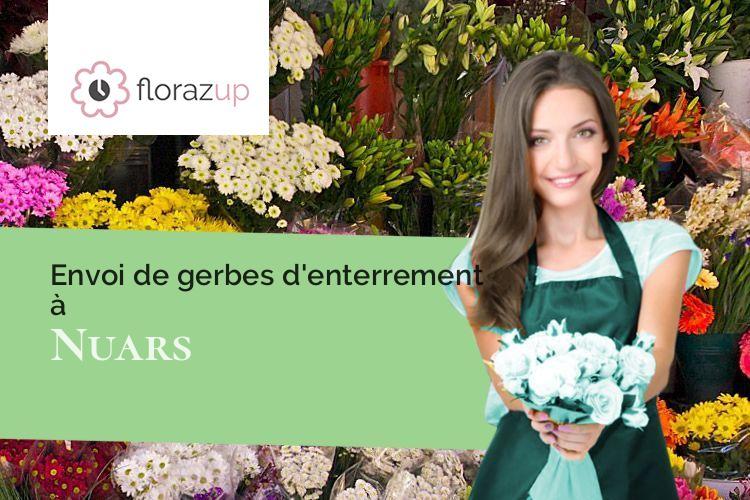 créations florales pour un décès à Nuars (Nièvre/58190)