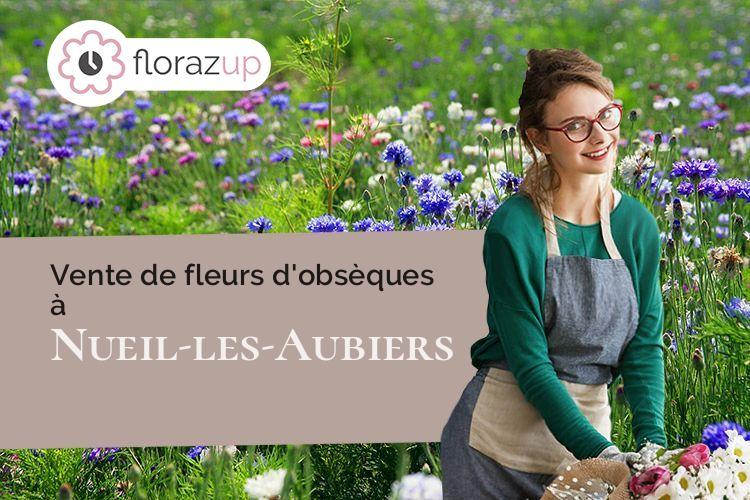 coeur de fleurs pour un deuil à Nueil-les-Aubiers (Deux-Sèvres/79250)