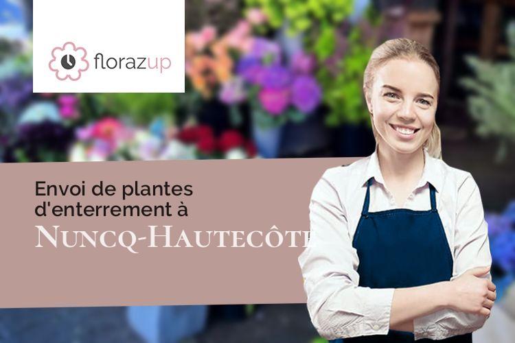 compositions de fleurs pour un décès à Nuncq-Hautecôte (Pas-de-Calais/62270)