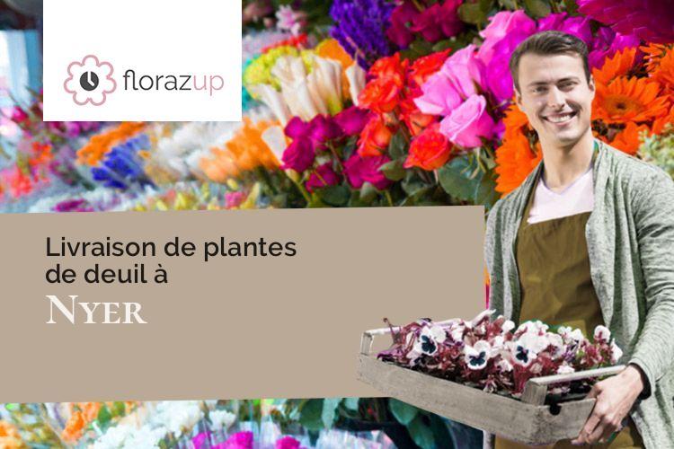 créations florales pour un deuil à Nyer (Pyrénées-Orientales/66360)