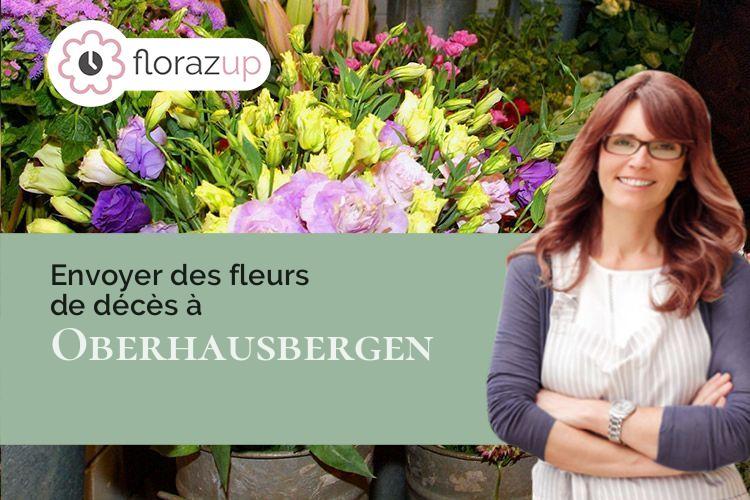 gerbes de fleurs pour un deuil à Oberhausbergen (Bas-Rhin/67205)