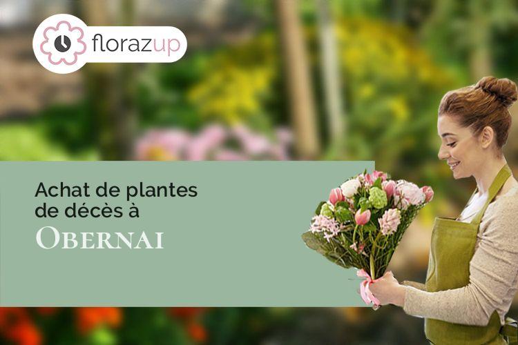 créations de fleurs pour un enterrement à Obernai (Bas-Rhin/67210)