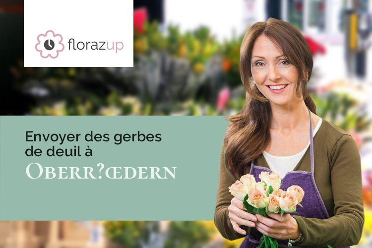 compositions florales pour des funérailles à Oberr?œdern (Bas-Rhin/67250)