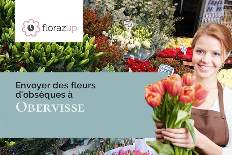 compositions florales pour un enterrement à Obervisse (Moselle/57220)