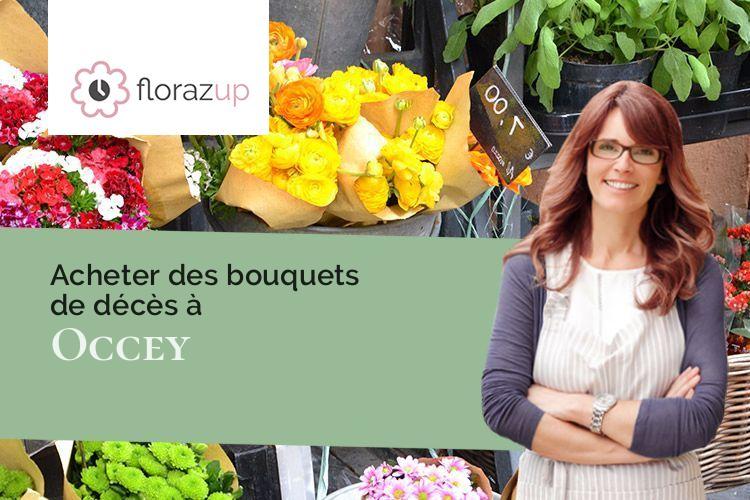 coeurs de fleurs pour un deuil à Occey (Haute-Marne/52190)