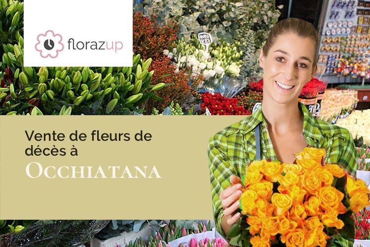 bouquets de fleurs pour des funérailles à Occhiatana (Corse/20226)