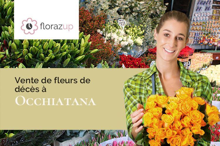 bouquets de fleurs pour des funérailles à Occhiatana (Corse/20226)