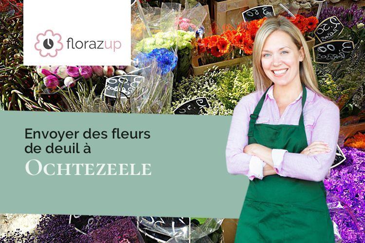 coeurs de fleurs pour une crémation à Ochtezeele (Nord/59670)