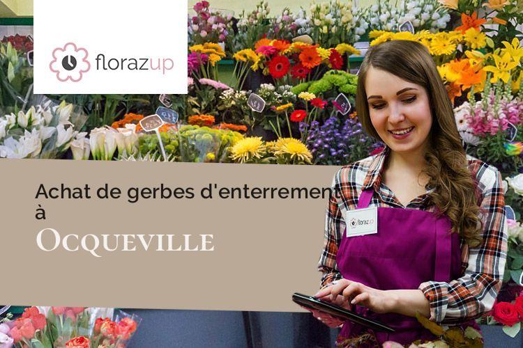 coupes de fleurs pour un enterrement à Ocqueville (Seine-Maritime/76450)