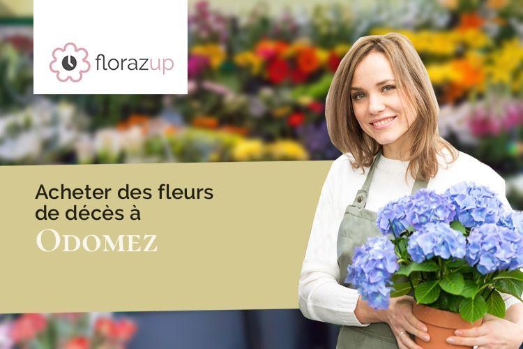 coupes de fleurs pour un enterrement à Odomez (Nord/59970)