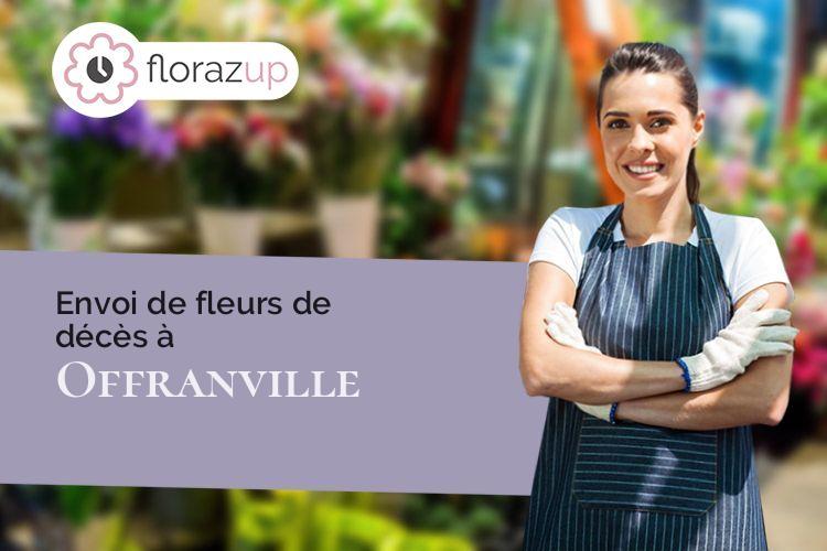 compositions florales pour un enterrement à Offranville (Seine-Maritime/76550)