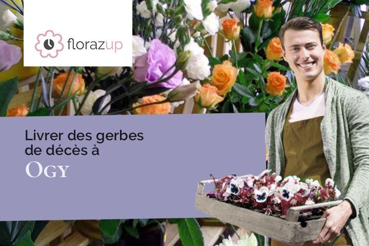 créations de fleurs pour des funérailles à Ogy (Moselle/57530)