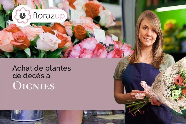 gerbes de fleurs pour un décès à Oignies (Pas-de-Calais/62590)