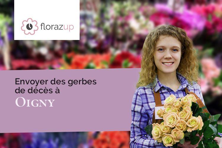 couronnes de fleurs pour un décès à Oigny (Loir-et-Cher/41170)