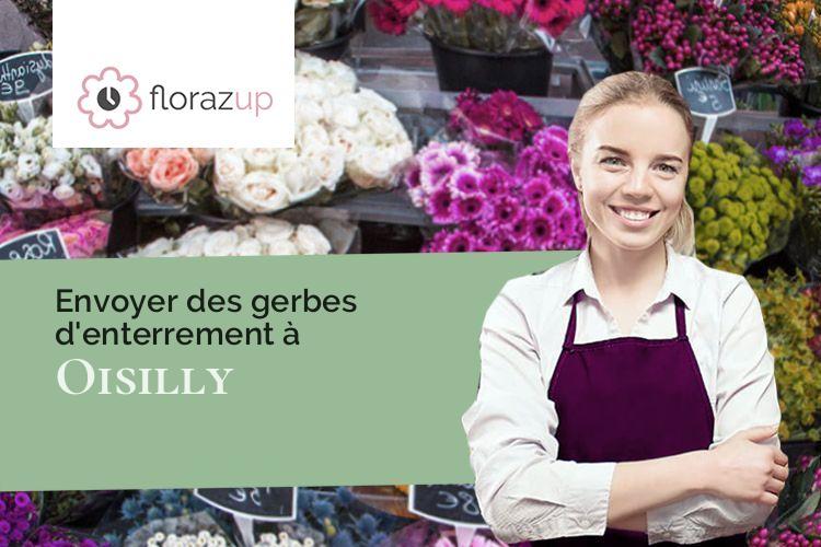 coeurs de fleurs pour un deuil à Oisilly (Côte-d'Or/21310)