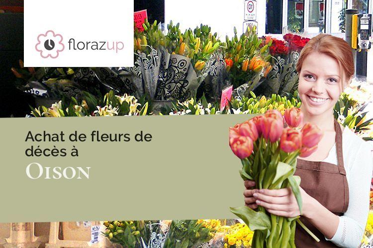 fleurs deuil pour un décès à Oison (Loiret/45170)