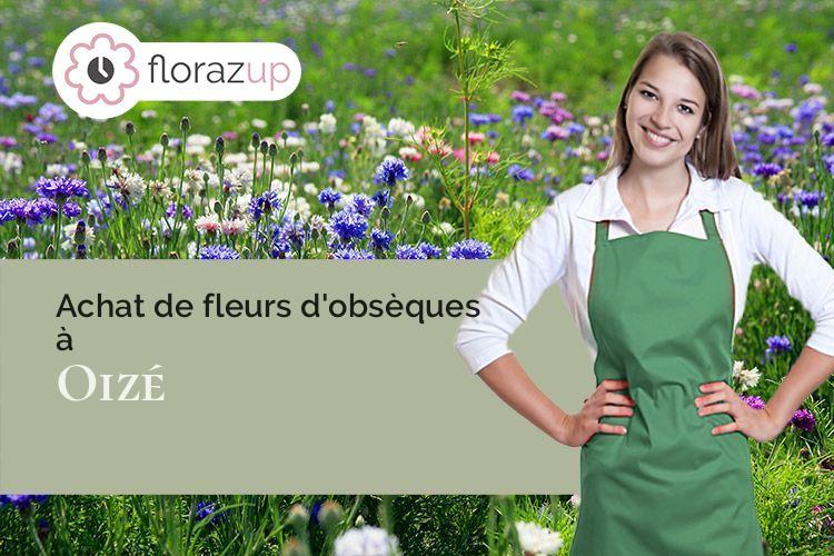 coeur de fleurs pour des obsèques à Oizé (Sarthe/72330)