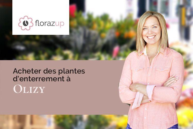 coeurs de fleurs pour un décès à Olizy (Marne/51700)