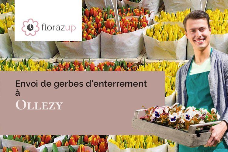 gerbes de fleurs pour un décès à Ollezy (Aisne/02480)