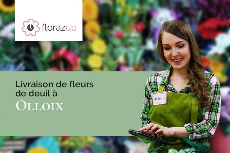créations de fleurs pour un décès à Olloix (Puy-de-Dôme/63450)