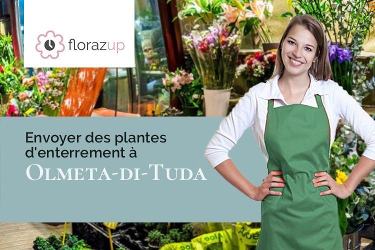 compositions de fleurs pour un deuil à Olmeta-di-Tuda (Corse/20232)