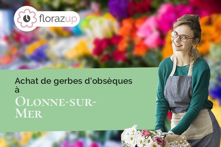 fleurs deuil pour une crémation à Olonne-sur-Mer (Vendée/85340)