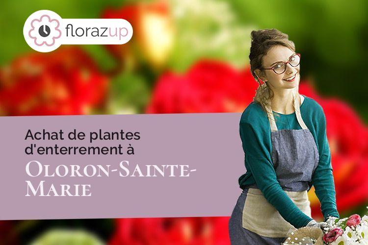 créations florales pour un enterrement à Oloron-Sainte-Marie (Pyrénées-Atlantiques/64400)