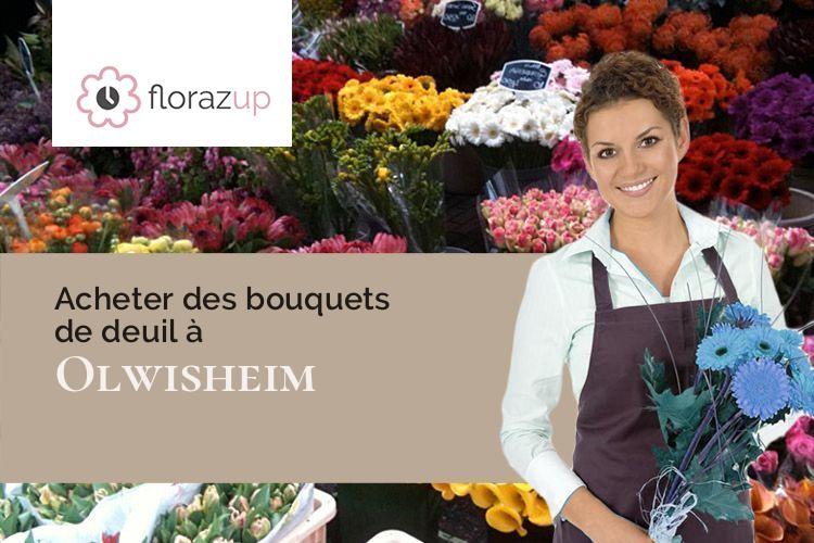 bouquets de fleurs pour des funérailles à Olwisheim (Bas-Rhin/67170)