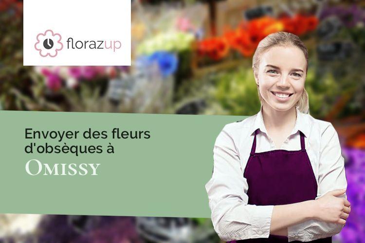 compositions de fleurs pour une crémation à Omissy (Aisne/02100)