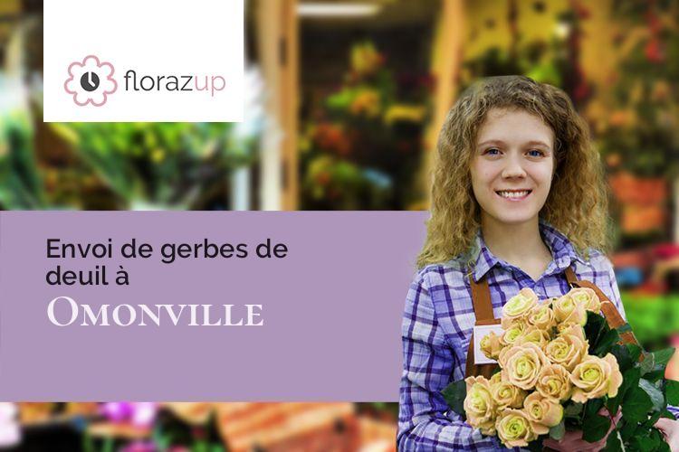 compositions florales pour des funérailles à Omonville (Seine-Maritime/76730)