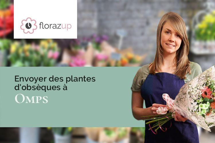 coeurs de fleurs pour des funérailles à Omps (Cantal/15290)