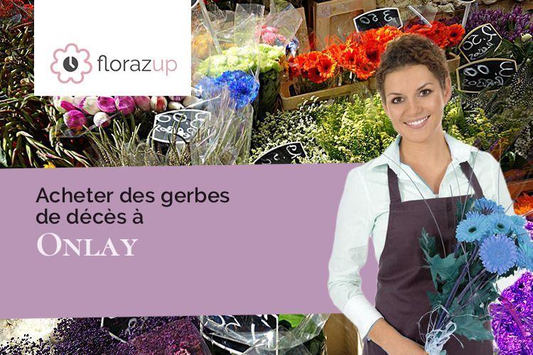 créations de fleurs pour un décès à Onlay (Nièvre/58370)