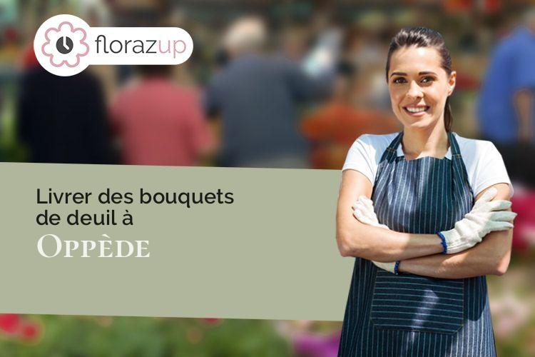 bouquets de fleurs pour des funérailles à Oppède (Vaucluse/84580)